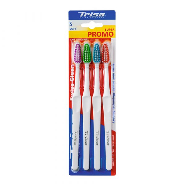 Četkice za zube TRISA Swiss Clean Quattro Soft