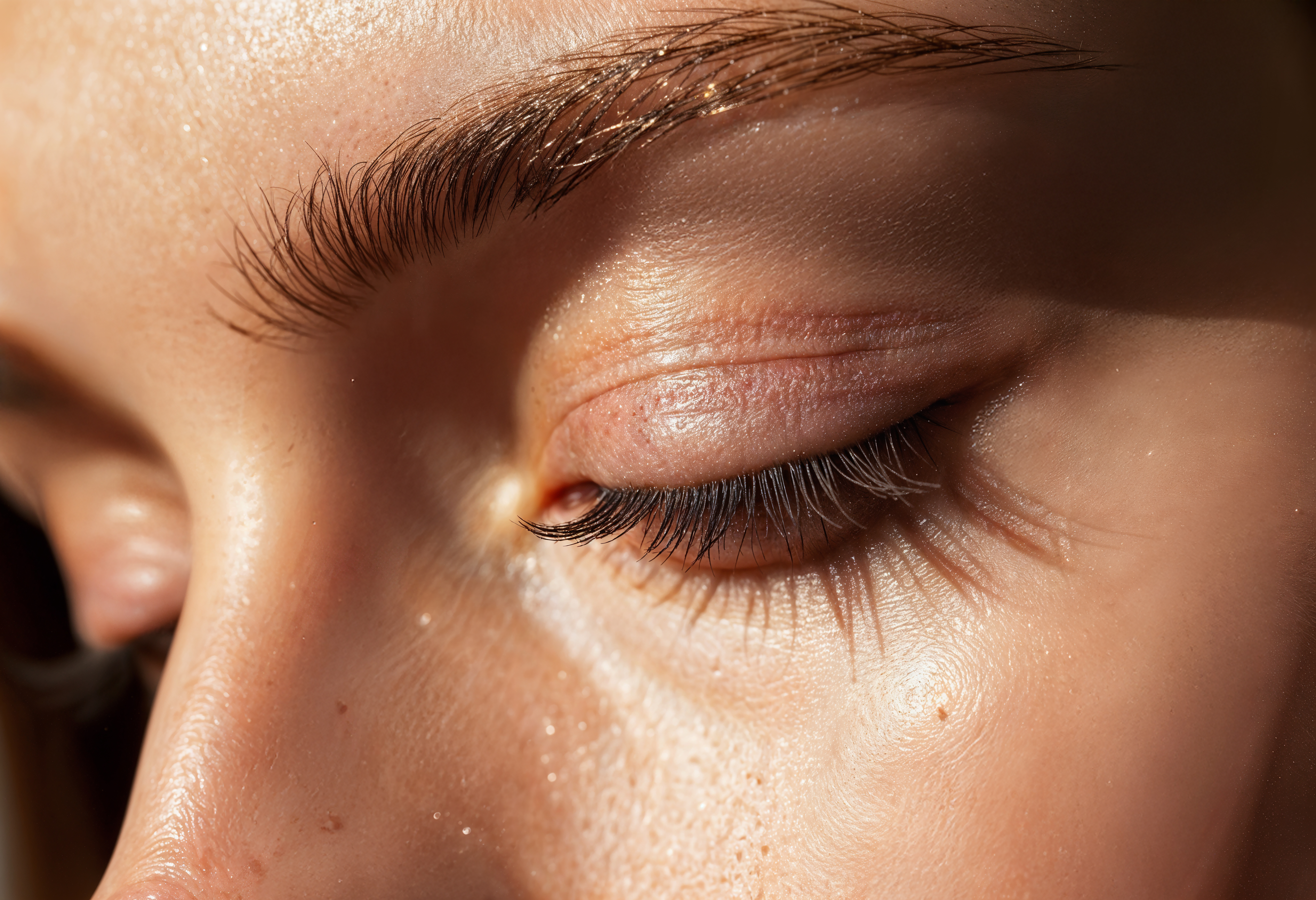 close-up-closed-eye-with-long-eyelashes-glowing-skin