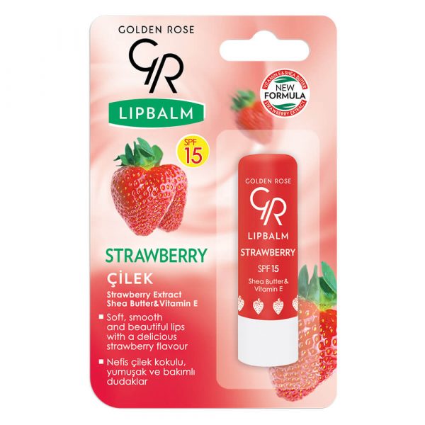 Balsam za usne GOLDEN ROSE Lip Balm Strawberry SPF 15