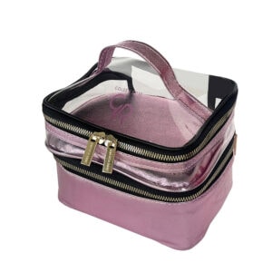 Neseser GOLDEN ROSE Shiny Light Pink Bag Small