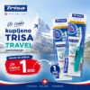 Četkica za zube TRISA Travel Medium + pasta za zube Perfect White 9ml